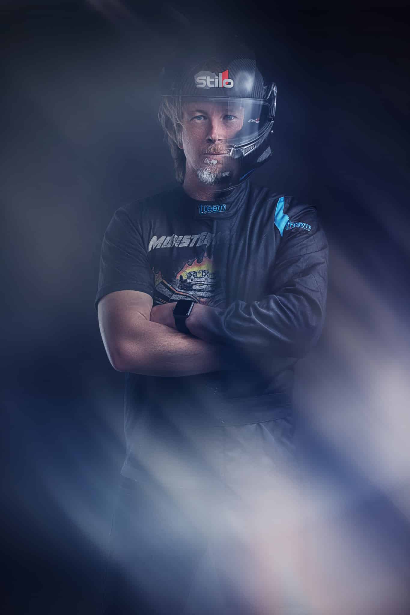 People photography, race car driver portrait