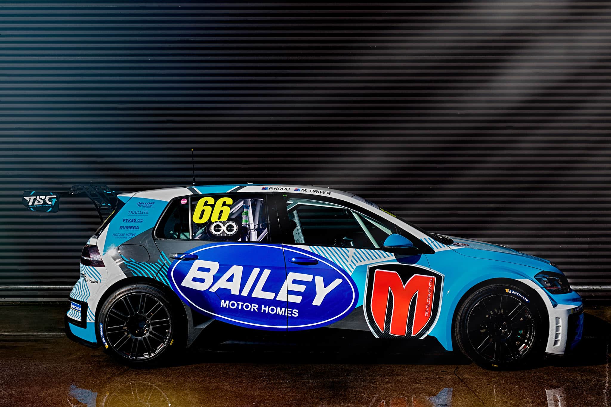 Car Photography in Queenstown, New Zealand of Golf TCR race car